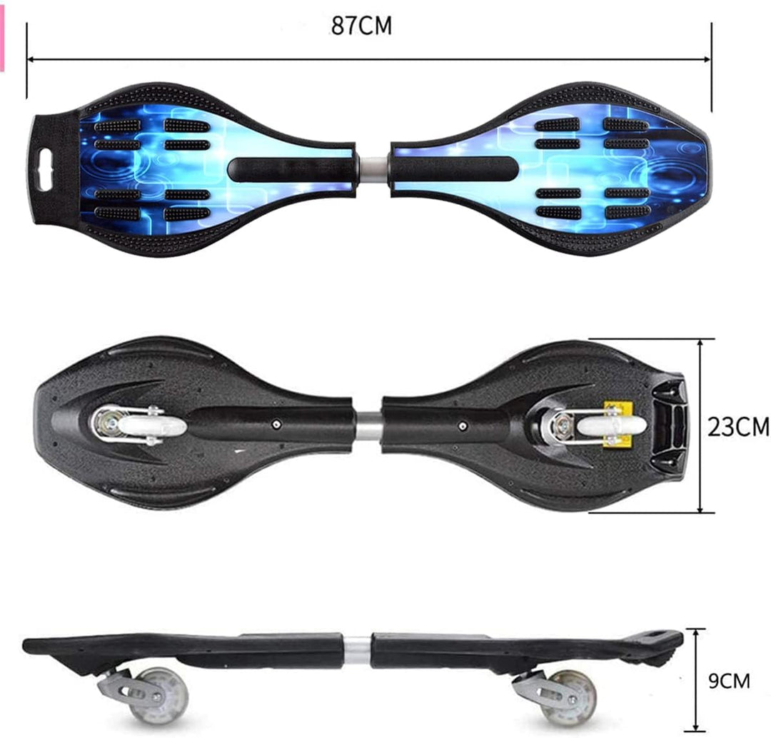Sumeber Waveboard Kinder Street Surfen Caster Torsion Skateboard Double Decks Casterboards für Wave/