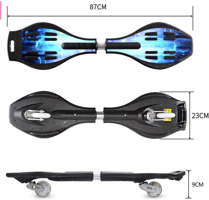 Sumeber Waveboard Kinder Street Surfen Caster Torsion Skateboard Double Decks Casterboards für Wave/