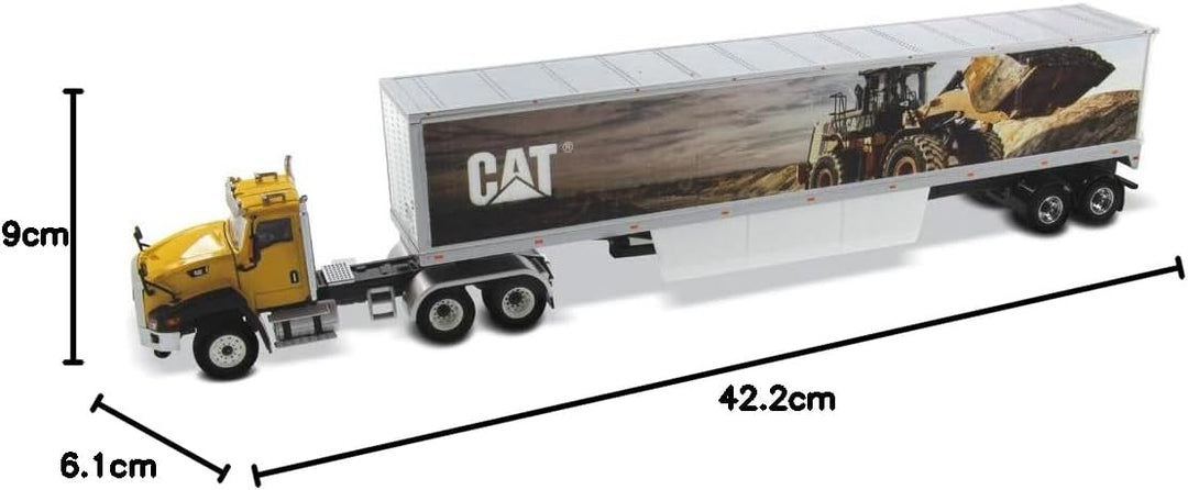 Diecast Masters 85666c - Cat CT660 mit Cat Mural Trailers, Massstab 1:50, ab 14 Jahren, in Displayfe