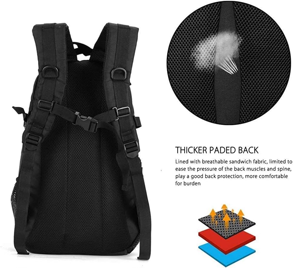 Militär Rucksack Molle Taktische Motorrad Wanderrucksack Outdoor Wasserdicht Trekkingrucksack 25L Ca