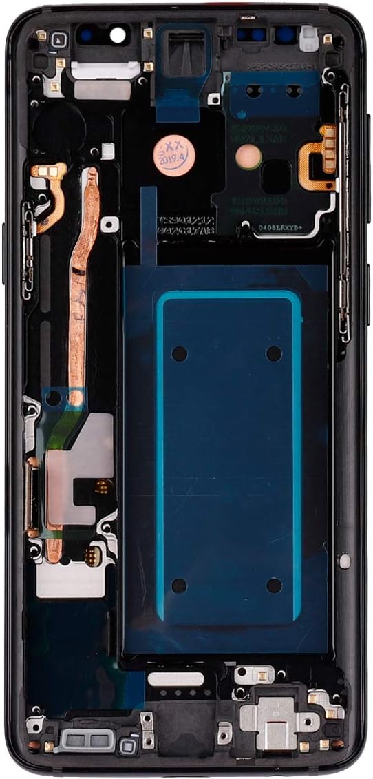 SWARK AM-OLED Kompatibel mit Samsung Galaxy S9 SM-G960 (Schwarz mit Rahmen) LCD Touch Screen Replace