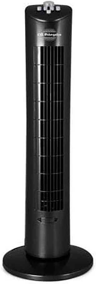 Orbegozo TW 0800 - Turmventilator mit Timer, Fach für Essenzen, drei Stufen, Drehbewegung, 60 W, Sch