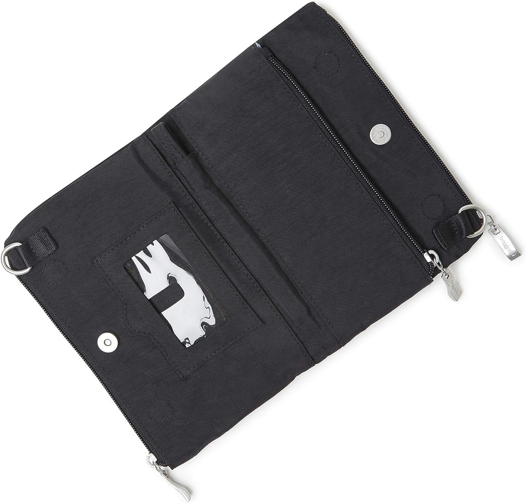 Baggallini Damen New Classic Small Crossbody Bag Subway Umhängetasche klein, Einheitsgrösse Schwarz,