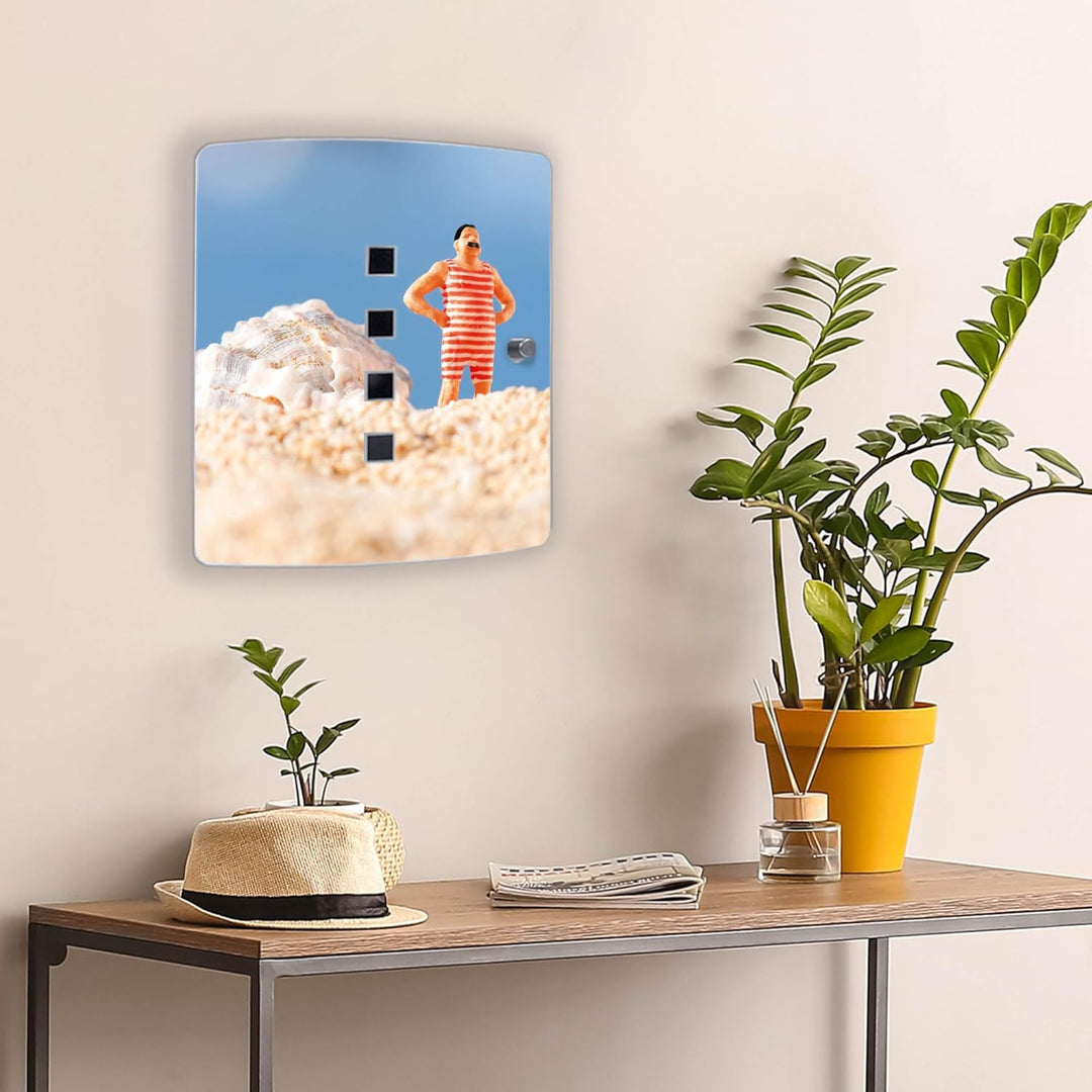 banjado Design Schlüsselkasten aus Edelstahl für 10 Schlüssel/Schlüsselschrank zur Schlüssel Aufbewa