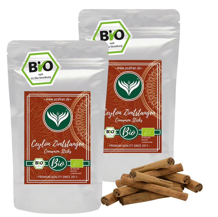 Azafran BIO Ceylon Zimt, Zimtstangen 10 cm 40 Stk 40 Stück (1er Pack), 40 Stück (1er Pack)