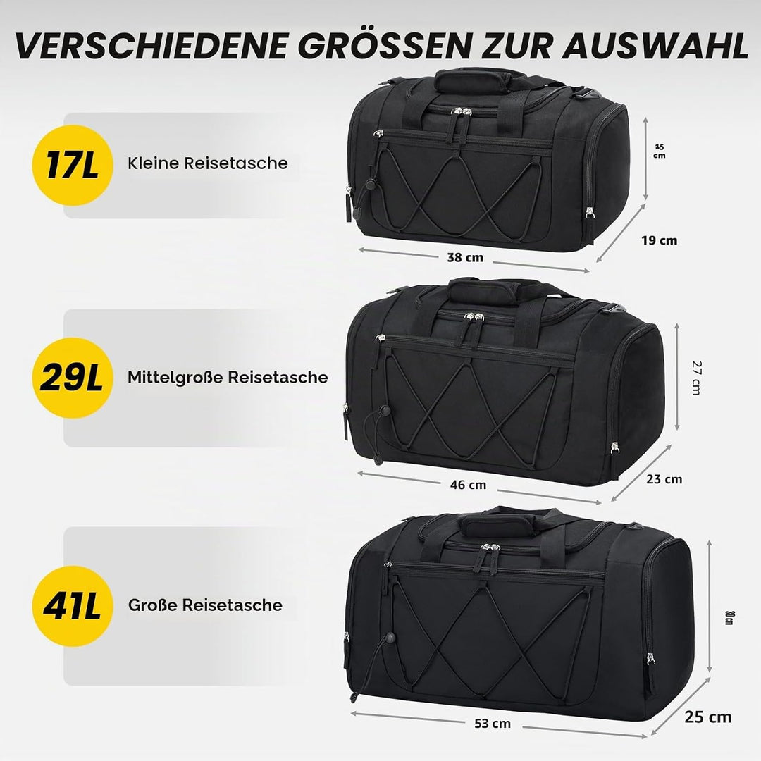 Vorspack 21 Inches Gross Sporttasche Herren Damen – 41L Gym Bag mit Schuhfach Leichte Gym Tasche für