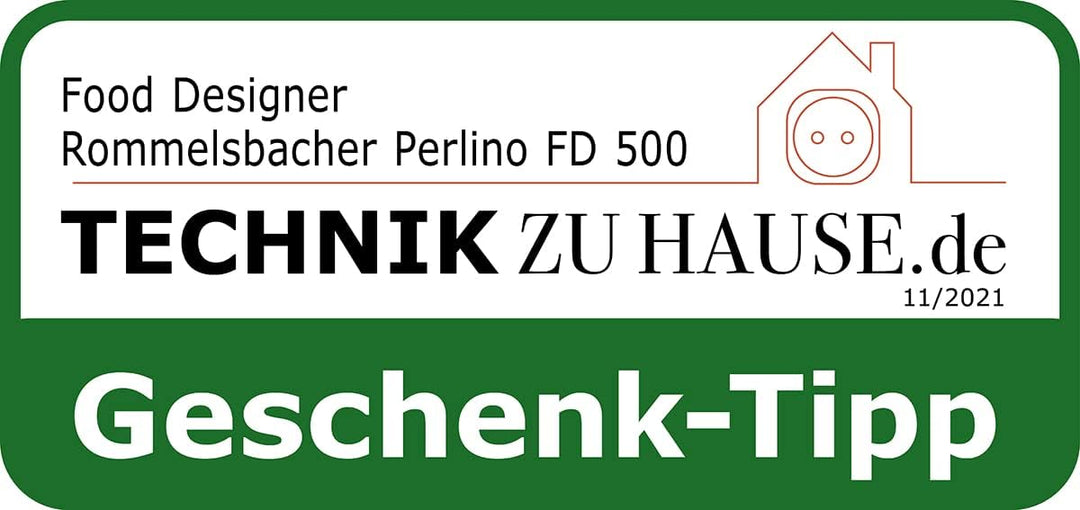 ROMMELSBACHER Food Designer FD 500 Perlino - für bis zu 500 Geleeperlen pro Minute, 2 Edelstahldüsen