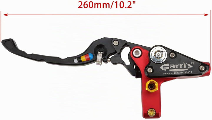 WOOSTAR 22mm Motorrad Hydraulische Kupplung Hauptbremszylinder mit CNC Bremshebel Ersatz für Motorra