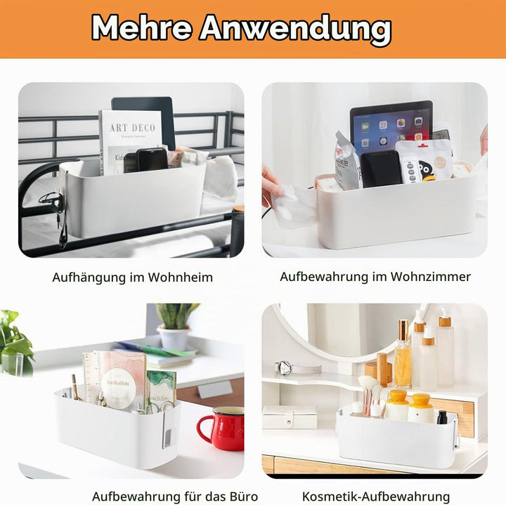 2 Stück Bett Organizer Zum Einhängen, Hängebett Organizer Aufbewahrungskorb, Nachttisch Bett Bettabl