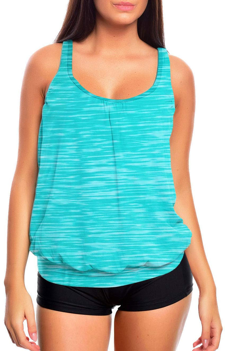 Raffinierte Bademode im Oversize Look oder Sporlich Chic Tankini Styles f5373, 46 Tankini Türki