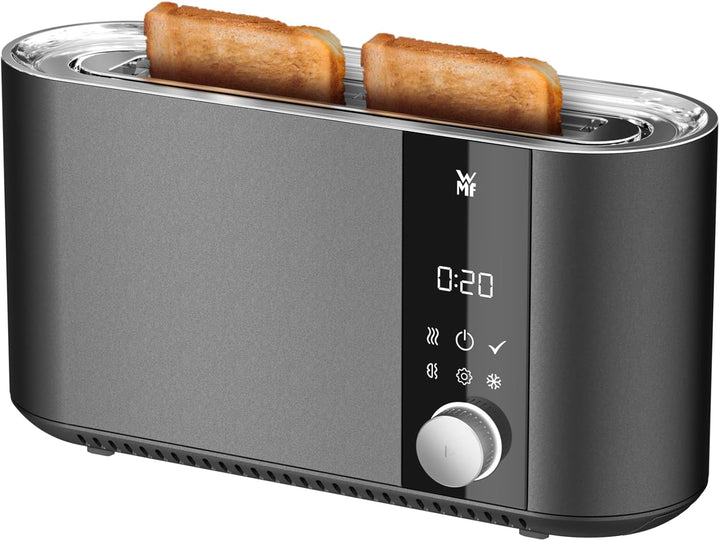 WMF Set 2-teilig Master Toaster Langschlitz motorisiert, Toaster 2 Scheiben, XXL-Toast, automatische