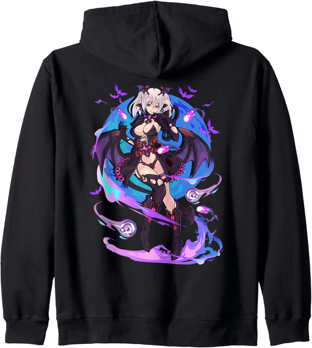 Anime Demon Girl Japanese Aesthetic Waifu Kawaii Otaku Art Kapuzenjacke