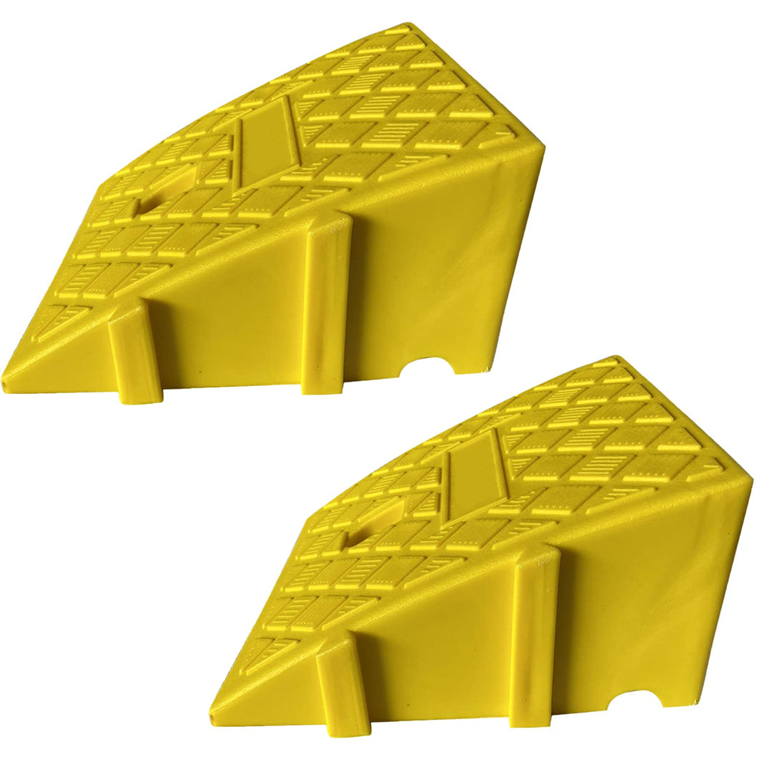 Bordsteinrampe 11/13 cm Hohe, Auto Rampen Kunststoff, Tragbare Robuste Schwellenrampe für Auto Einfa