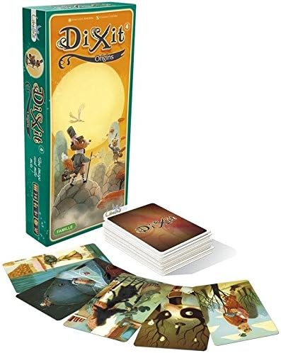 Set mit 2 Erweiterungen Dixit: Origins + Quest + 1 Decap Blumie