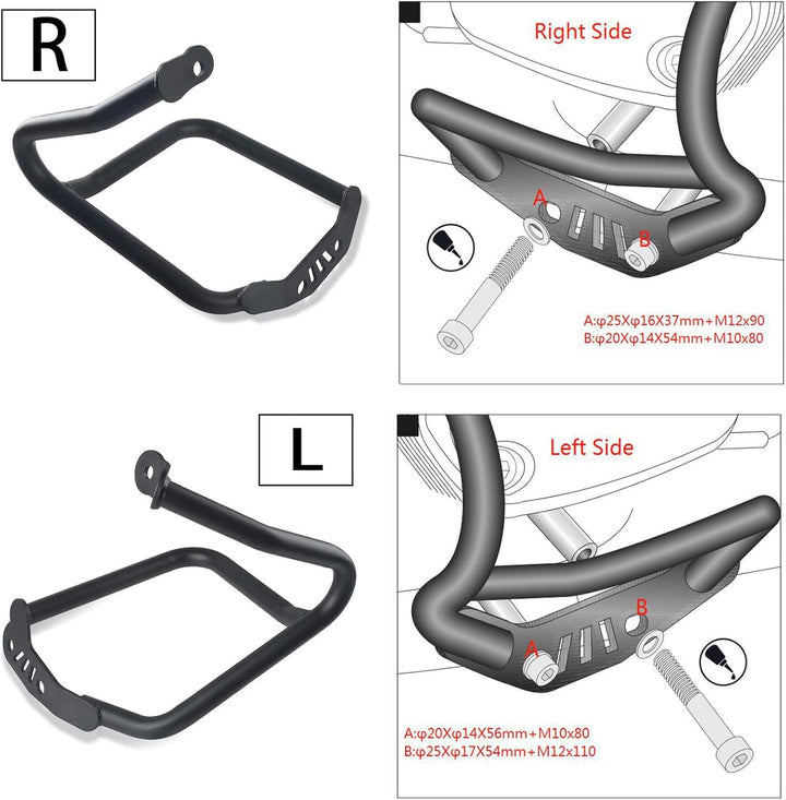 RNINET 2014-2023 Motor Sturzbügel Frame Sturzschutz Stossstange Crash Bar Für R-Nine-T Pure Racer Sc