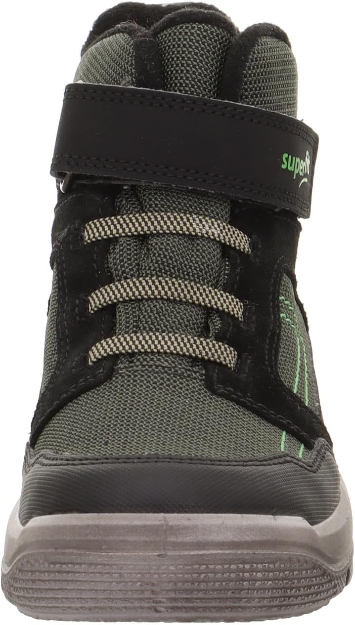 Superfit Jungen Mars Leicht Gefütterte Gore-tex Sneaker 30 EU Weit Schwarz Grün 0010, 30 EU Weit Sch