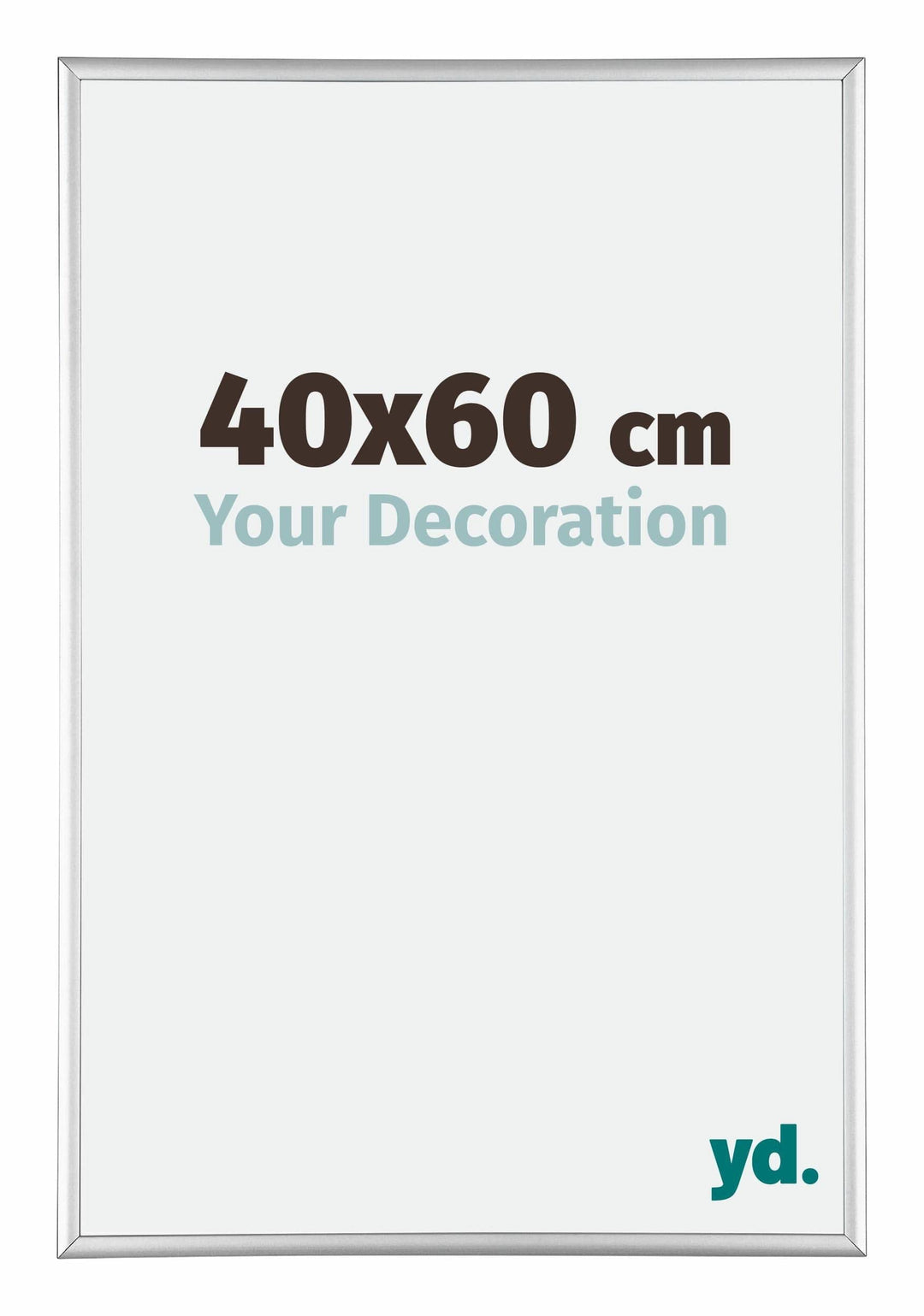 yd. Your Decoration - Bilderrahmen 40x60 cm - Bilderrahmen aus Aluminium mit Acrylglas - Antireflex