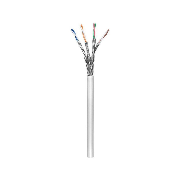 Goobay 50977 CAT 6 Netzwerkkabel, S/FTP (PiMF), Grau, CU, AWG 23/1 (Solid), LSZH
