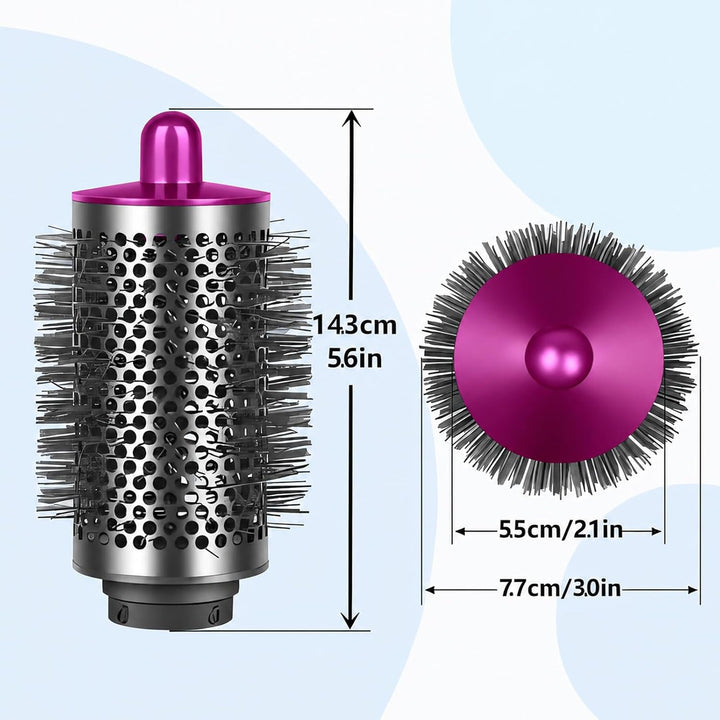 Grosse Runde Volumenbürste für Dyson Airwrap HS01/HS05/HS08, für schlaffes flaches Haar, mit langen