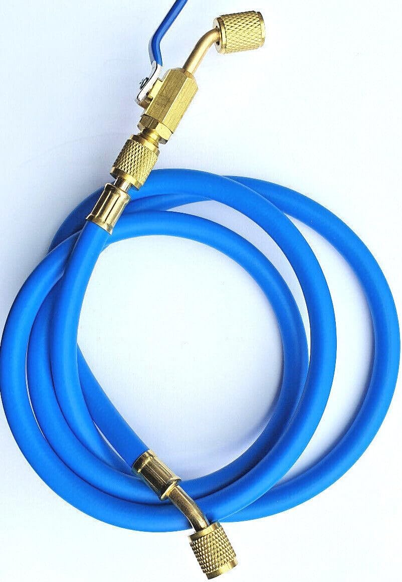 Füllset R290 Gasdose 370g + Ventil + Füllschlauch + Einstechventil BPV-31 für Klimaanlage, Wärmepump