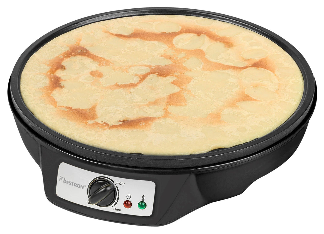 Bestron Crêpes Maker im Retro Design, für Crepes mit Ø 30 cm, inkl. Teigverteiler & Crêpes-Wender, m