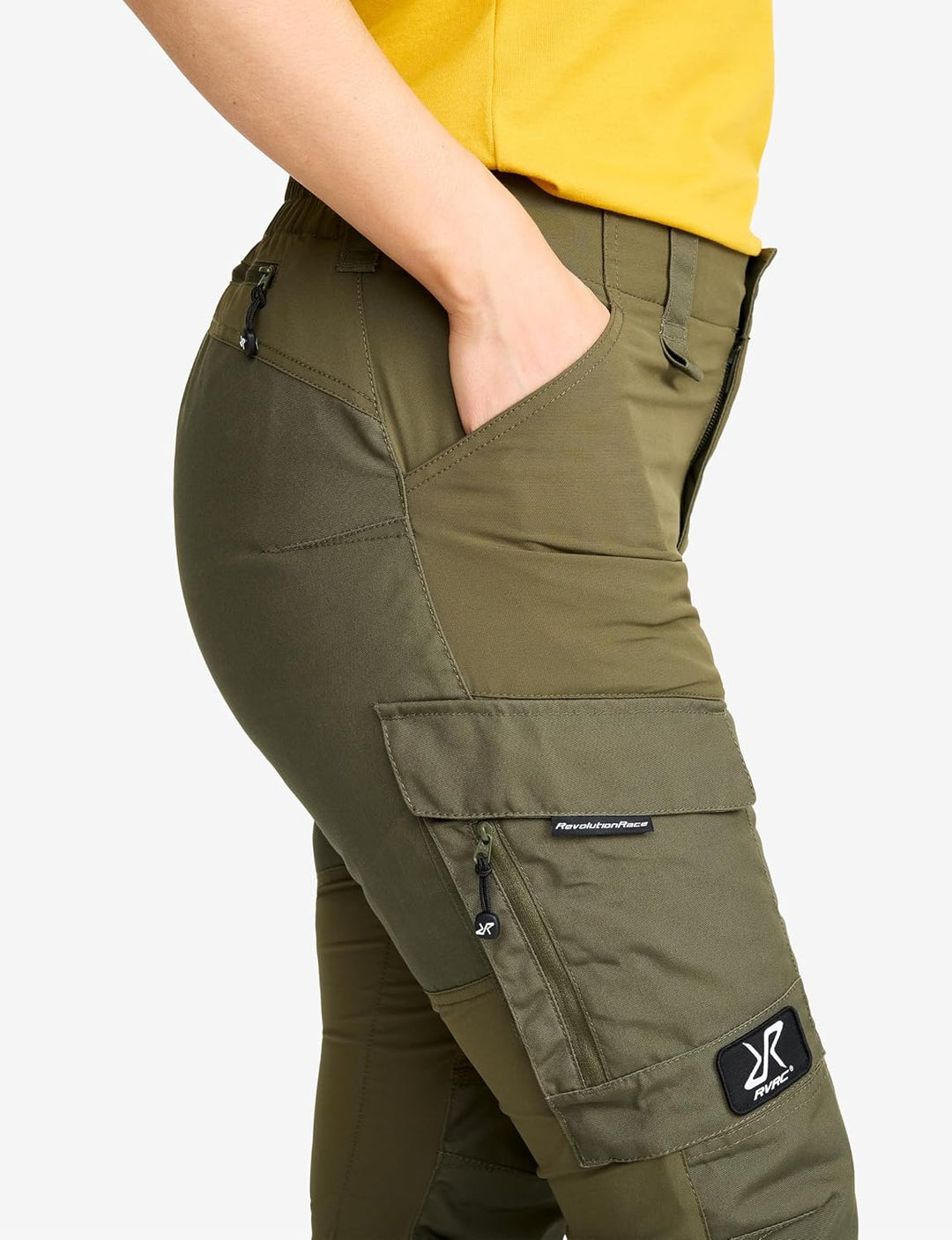 RevolutionRace Damen RVRC GP Pants, Hose zum Wandern und für viele Outdoor-Aktivitäten M Olive Night