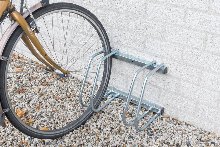 Dunlop Fahrradständer Fahrradhalterung für Zwei Fahrräder Wand und Bodenmontage