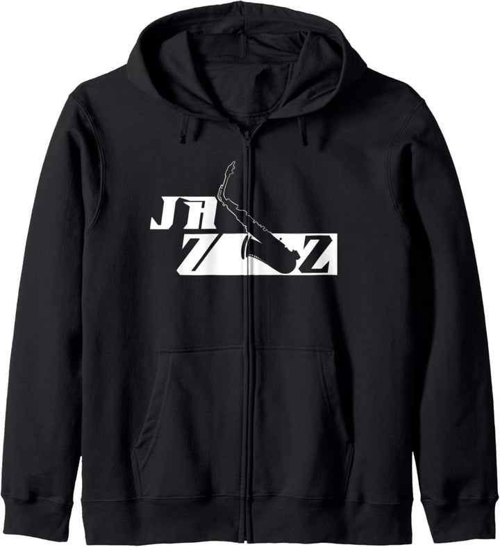 Saxophon Jazz Kapuzenjacke