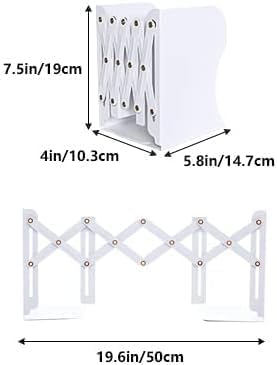 DIFIT Buchstütze, Buchstützen, Buchstütze Metall, 2 Stück Bücherhalter, Verstellbare Buchstütze, Büc