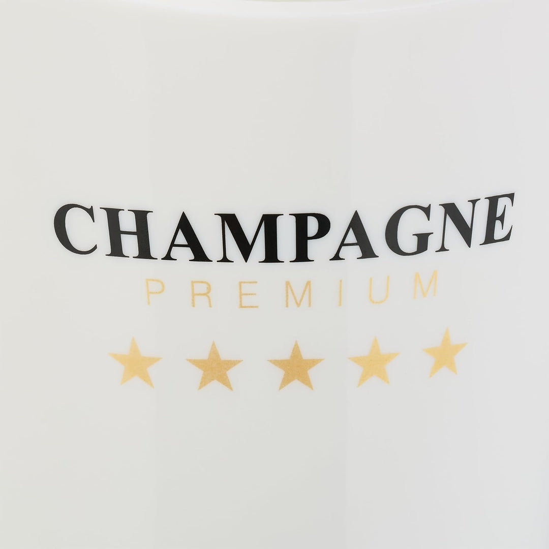 Relaxdays Sektkühler, Flaschenkühler, 2 Flaschen, Getränke kühlen, Champagnerkühler HxBxT: 29,5 x 21