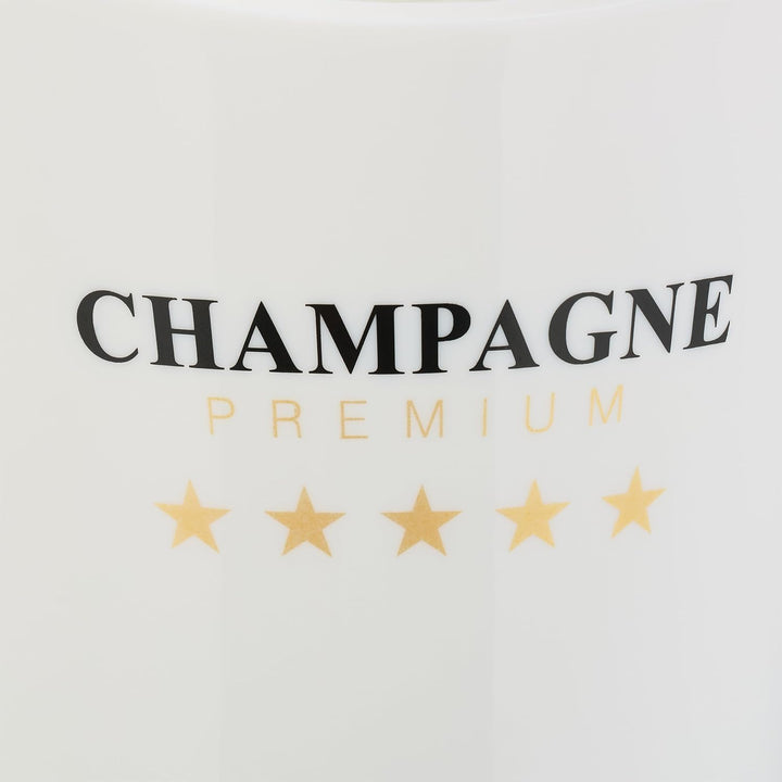Relaxdays Sektkühler, Flaschenkühler, 2 Flaschen, Getränke kühlen, Champagnerkühler HxBxT: 29,5 x 21