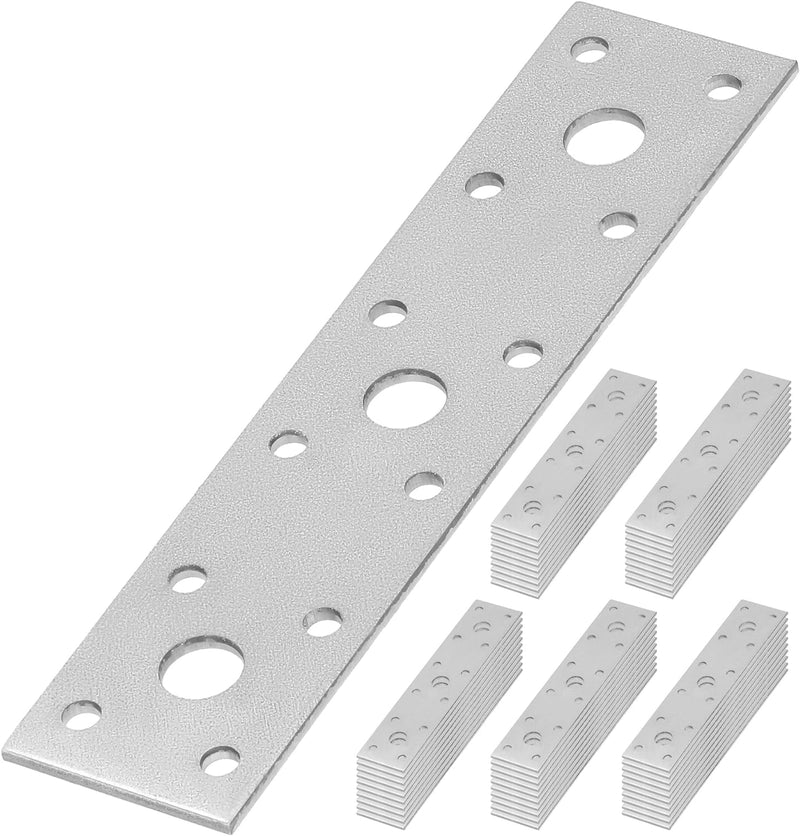 KOTARBAU® Flachverbinder 145 mm x 40 mm Lochplatte Verzinkt Silber Holzverbinder Innen – Aussenberei