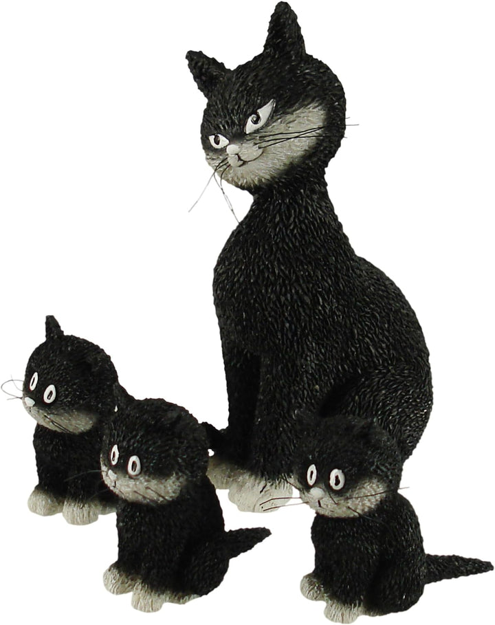 Parastone Dubout Cats Collection DUB22 Dekofiguren-Set mit drei Kätzchen, sitzend, 4-teilig