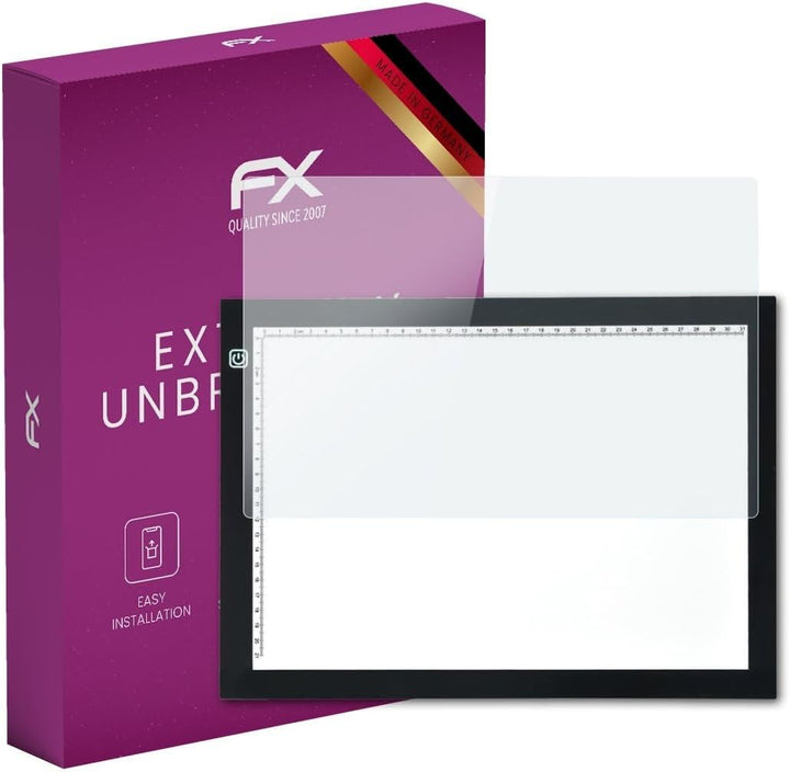 atFoliX Glasfolie kompatibel mit AGPTek A4 Panzerfolie, 9H Hybrid-Glass FX Schutzpanzer Folie