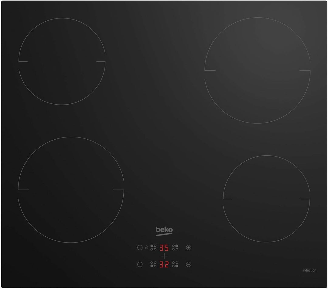 Beko hii 64401mt Hob Black Built-in Zone Induction Hob, 18 centimeters