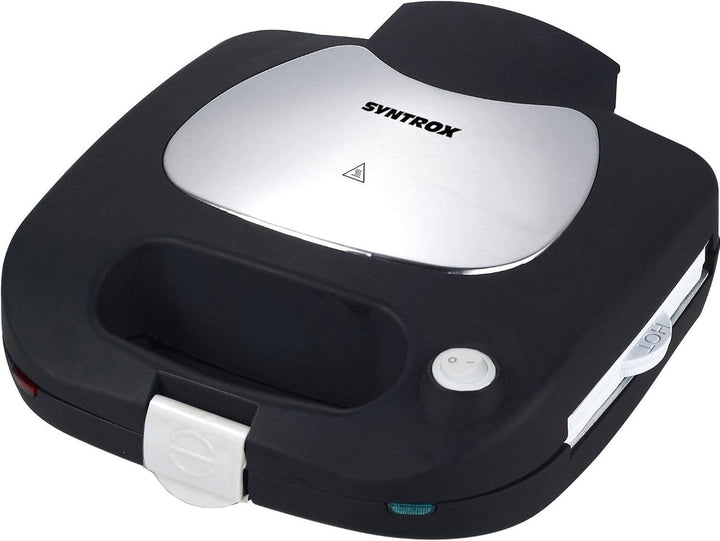 Syntrox Germany SM-1500W-Donut Maker - für 6 Donuts mit austauschbaren Keramik Wechselplatten
