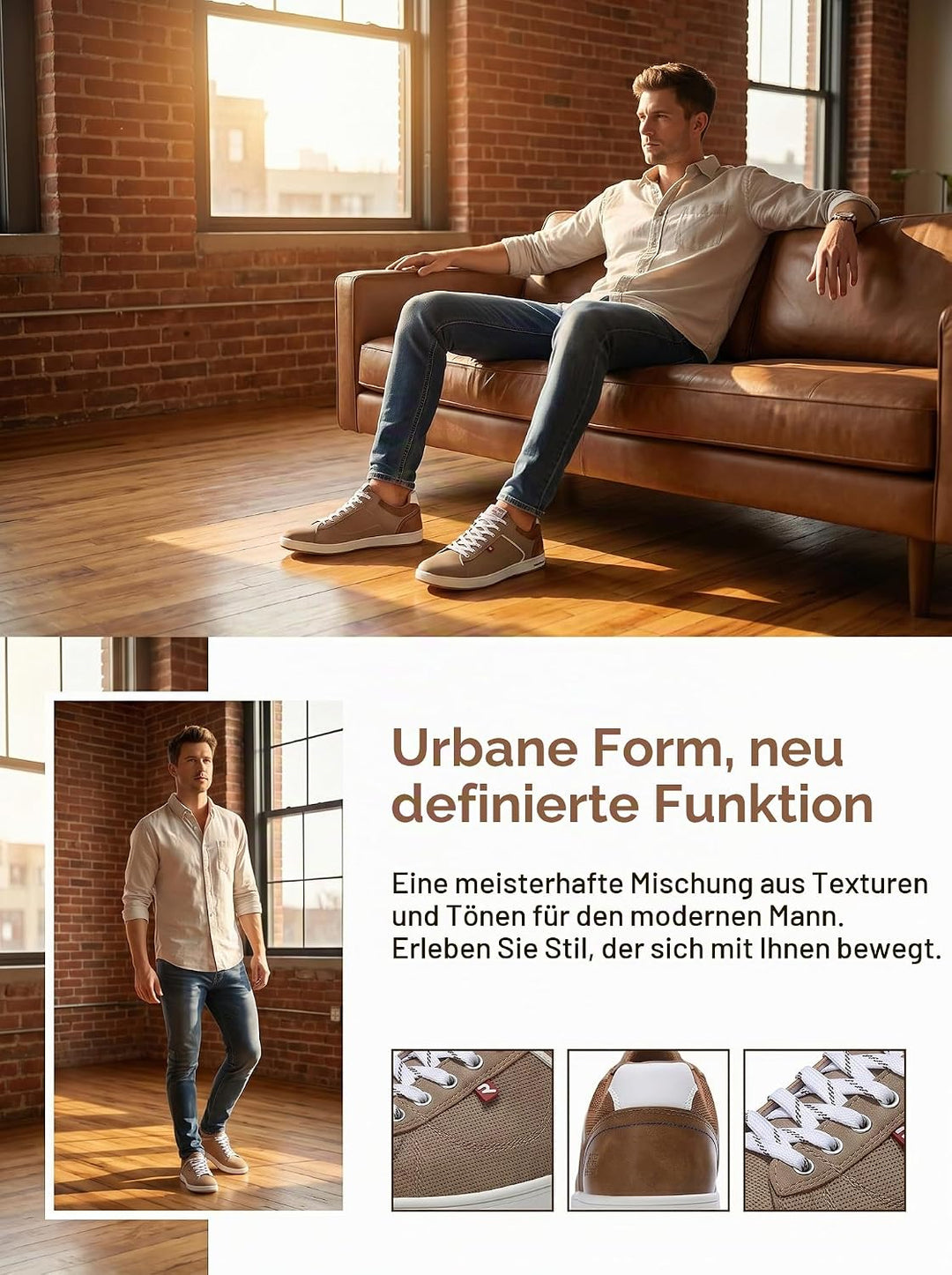 ARRIGO BELLO Sneaker Herren Freizeitschuhe Mode Schuhe Leichte Trainers für Walking, Laufen, Sport G