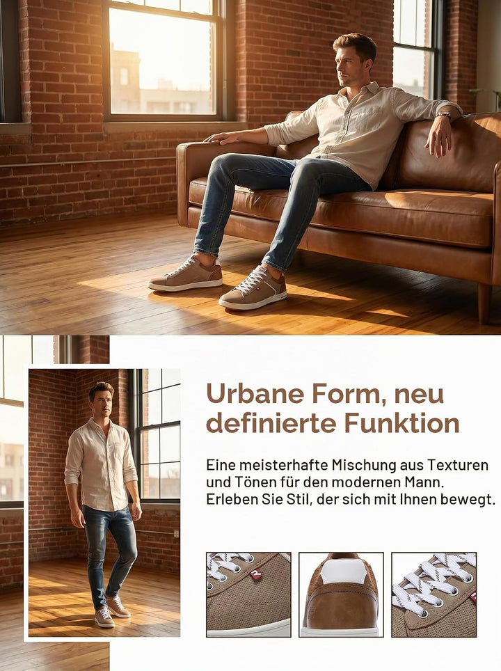 ARRIGO BELLO Sneaker Herren Freizeitschuhe Mode Schuhe Leichte Trainers für Walking, Laufen, Sport G