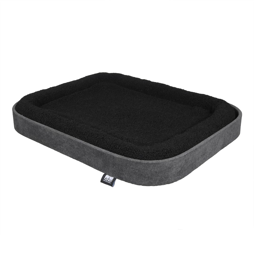 Ebi, Kyo Fensterkorb, 50 x 40 x 6 cm, Schwarz/Anthrazit, für Bett/Korb/Sofa/Tipi, Schwarz/Anthrazit,