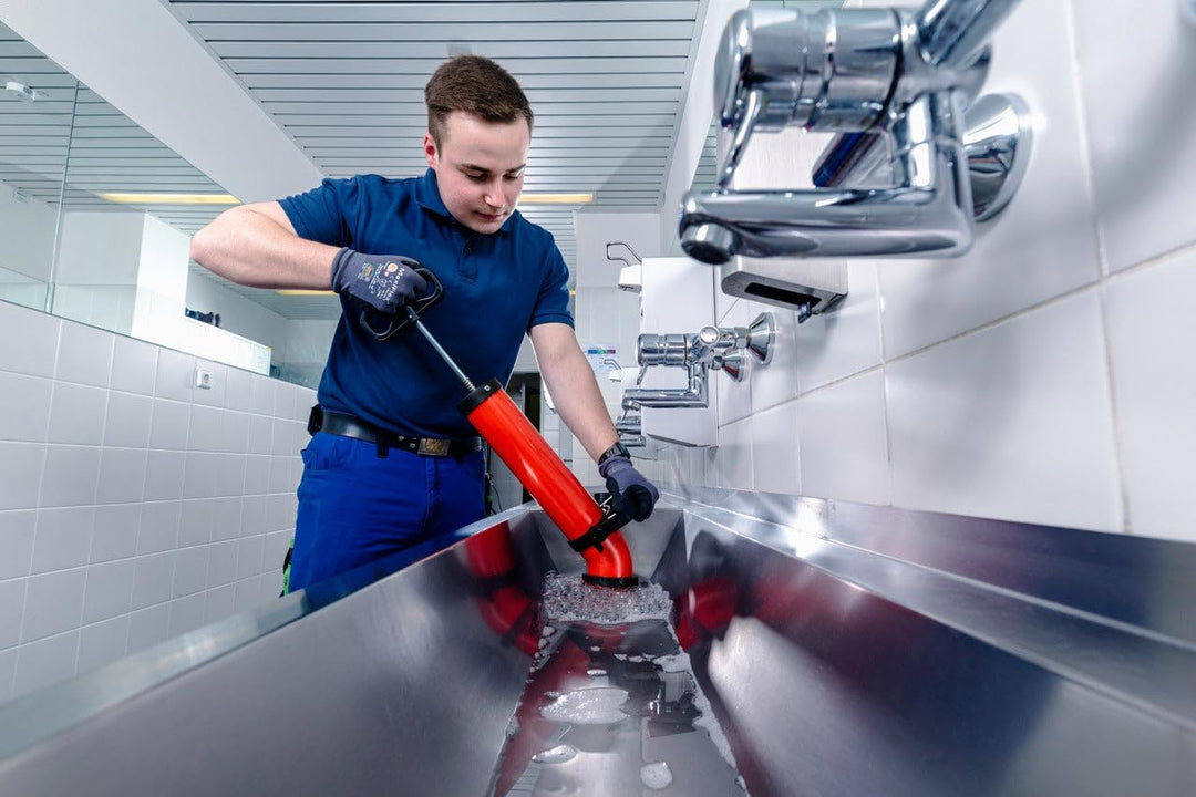 Rothenberger Saug- und Druckreiniger | Profi Rohrreiniger Pumpe | Abflussreiniger RoPump Super Plus