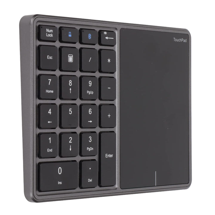Kabelloser Ziffernblock, 2 in 1 22 Tasten 2,4 G Touchpad Bluetooth 4.2 Nummernblock, Typ C Aufladung