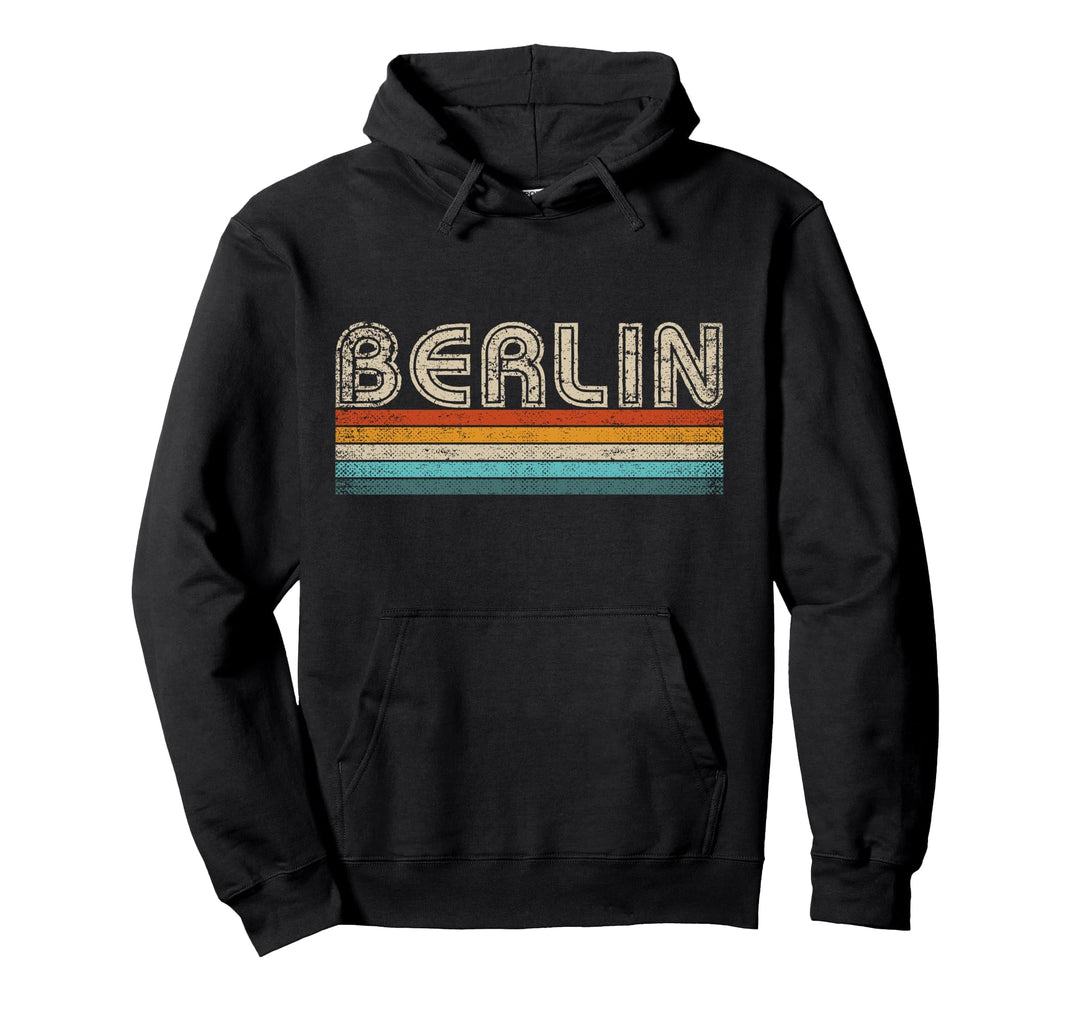 Berlin Retro 70er 80er Vintage Souvenir Berlin Pullover Hoodie