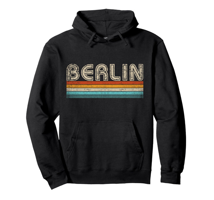 Berlin Retro 70er 80er Vintage Souvenir Berlin Pullover Hoodie