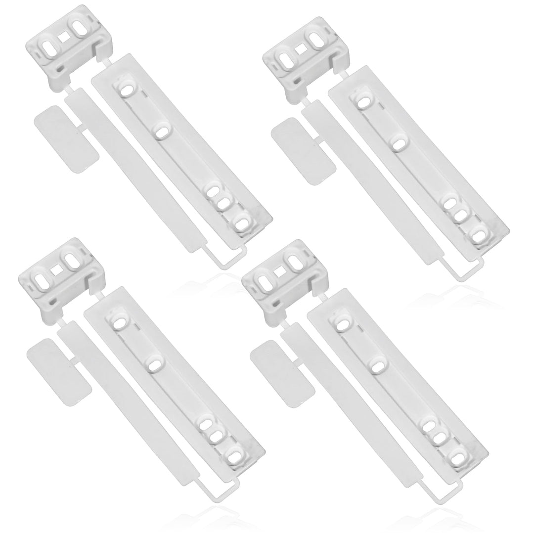 SPARES2GO Tür-Montagehalterung aus Kunststoff für IKEA Kühlschrank &amp; Gefrierschrank (4 Stück)