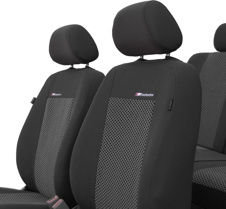 ERJOT Autobezüge Sitzbezüge Auto Komplett Universal Autositzbezüge Schonbezüge (ANR) Exclusive Grau