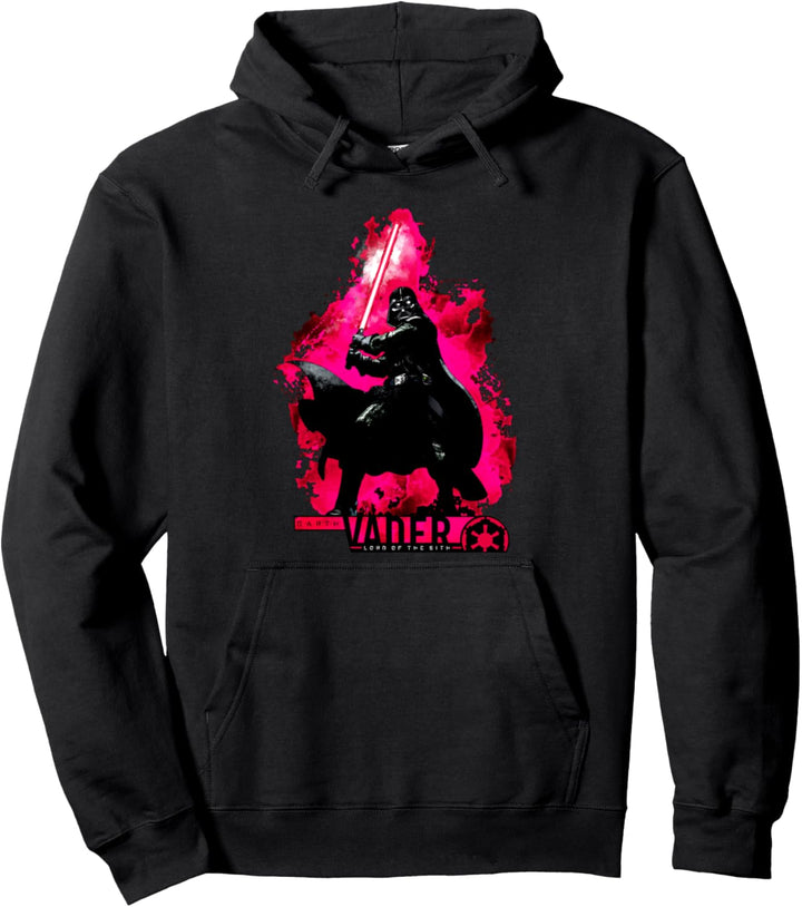Star Wars Darth Vader On Neon Fire Pullover Hoodie