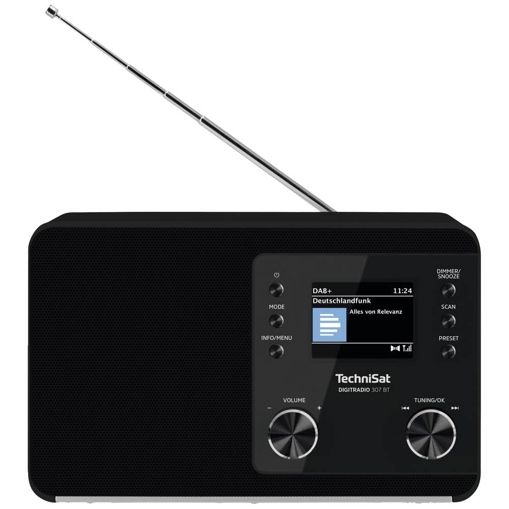 TechniSat DIGITRADIO 307 BT – DAB+ Radio mit BestTune (DAB, UKW, AUX in, Bluetooth-Audiostreaming, K