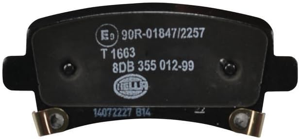 HELLA PAGID 8DB 355 012-991 Bremsbelagsatz - T1663 - Dicke/Stärke: 17.3mm - Bremssystem: TRW - mit a