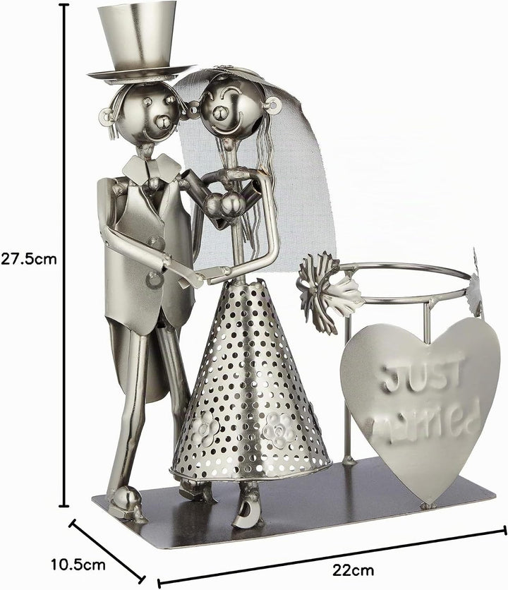 Cepewa Weinflaschenhalter Brautpaar Flaschenhalter Flasche Flaschenständer Hochzeit