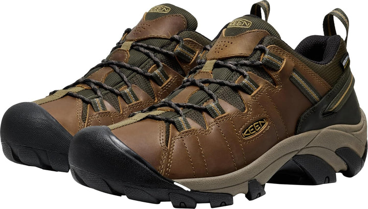 KEEN Targhee 2 Halbhohe wasserfeste Herren-Wanderschuhe 40.5 EU Weit Martini Olive Khaki, 40.5 EU We